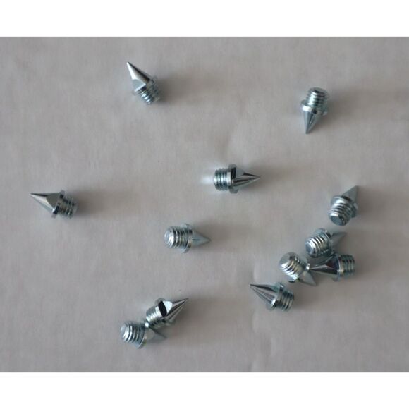 Nike Track & Field Cleats Spikes & Wrench Tool Kit w/12 Silver Spikes - Picture 2 of 4